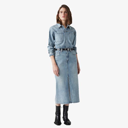 Levi's® Western Denim Midi Dress Feeling