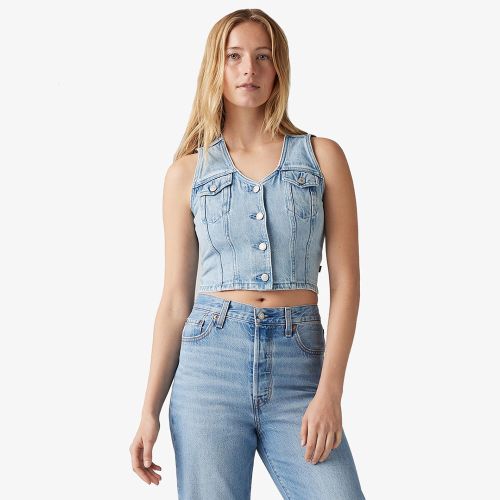 Levi's® Premium Bella Denim Corset Cropped Vest