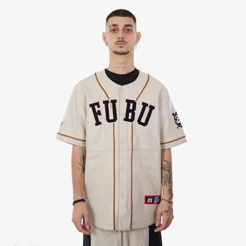 Fubu College Leather Baseball Jersey