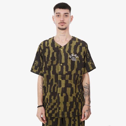 Grimey Lucky Dragon Terry Towelling Baseball Jersey