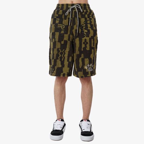 Grimey Lucky Dragon Terry Towelling Baggy Sweatshorts