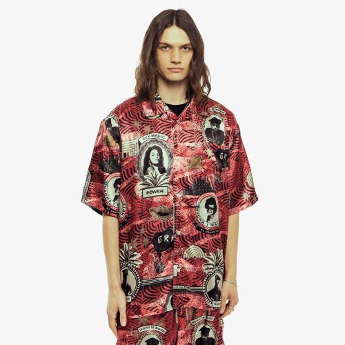 Grimey Supastar Satin Button Up Shirt