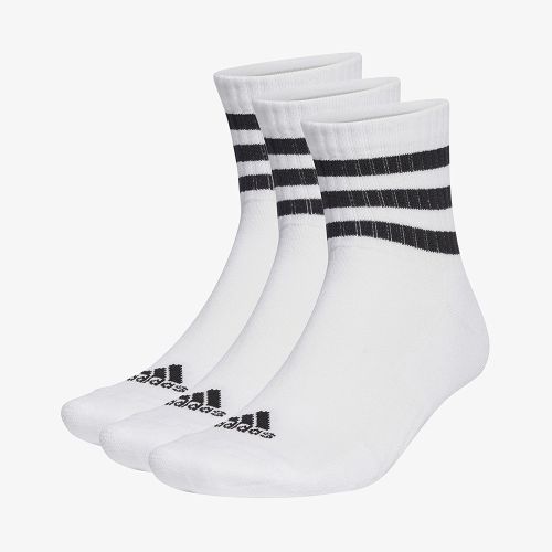 Adidas 3-Stripes Cushioned Sportswear Mid-Cut Socks 3 Pack