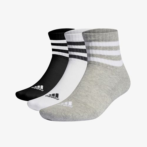 Adidas 3-Stripes Cushioned Sportswear Mid-Cut Socks 3 Pairs