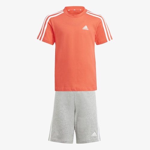 Adidas Essentials 3 Stripes Tee Set