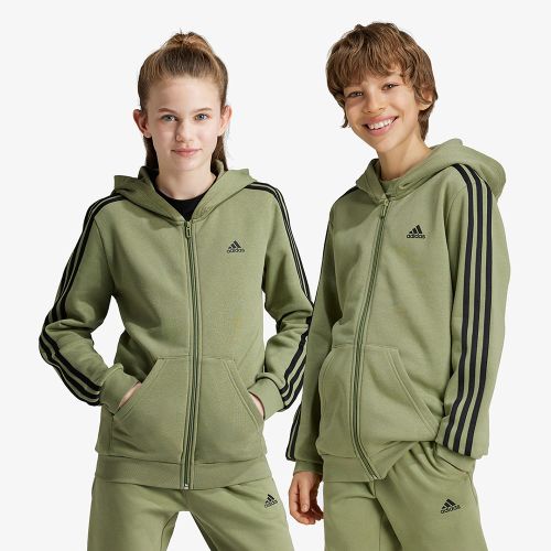 Adidas Essentials 3-Stripes Fleece Full-Zip Hoodie