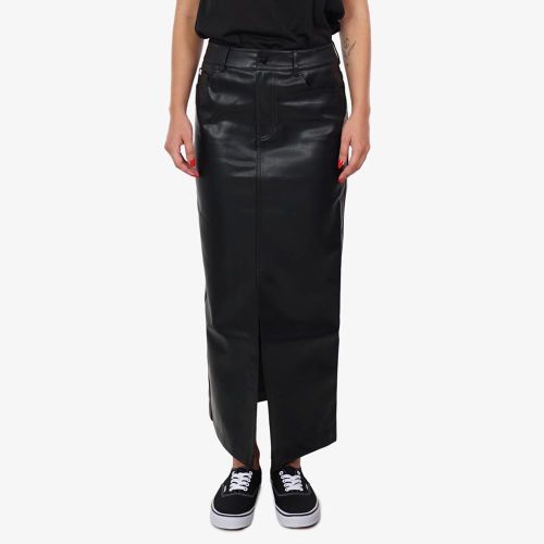 Calvin Klein Faux Leather Maxi Skirt