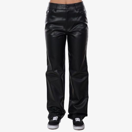 Calvin Klein Faux Leather Hr Straight Pants