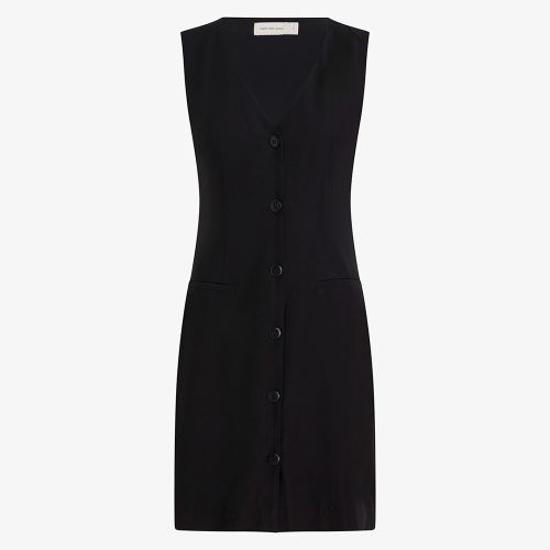 Calvin Klein Soft Crepe Button-Through Dress