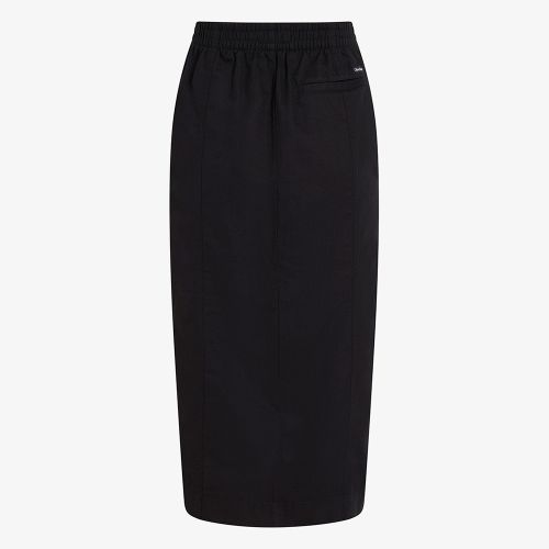 Calvin Klein Cotton Linen Twill Midi Skirt