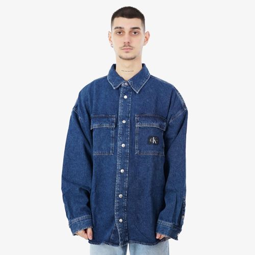 Calvin Klein Oversized Linear Denim Shirt