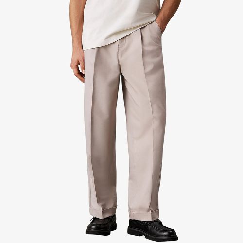 Calvin Klein Relaxed Tailored Twill Trousers
