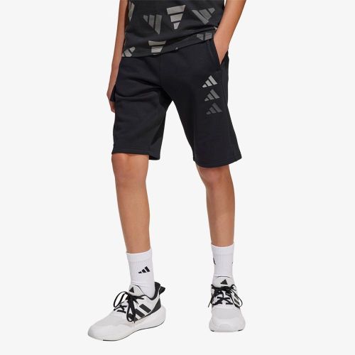 Adidas Seasonal Essentials Logo Celebration Fleece Shorts