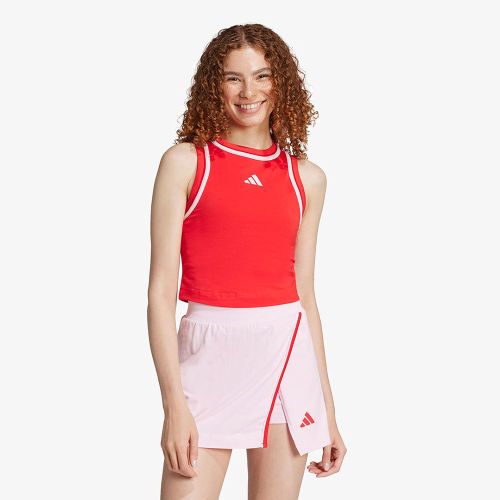 Adidas Essentials Color-Pop Cotton Crop Tank Top