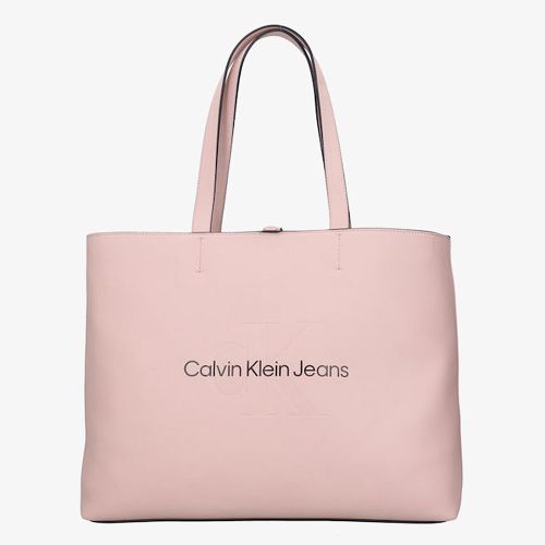 Calvin Klein Sculpted Monogram Slim Tote Bag