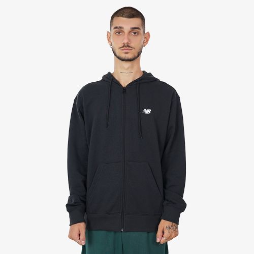 New Balance Stacked Logo French Terry Full Zip Hoodie