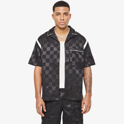 The Couture Club Tonal Checkerboard Resort Shirt