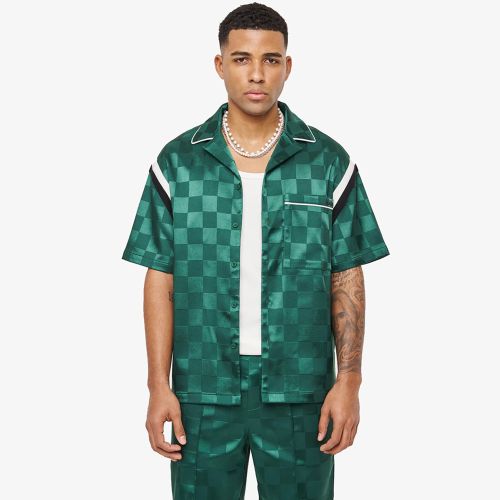 The Couture Club Tonal Checkerboard Resort Shirt