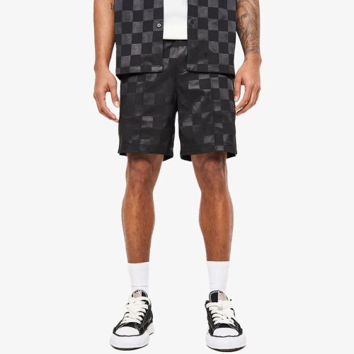 The Couture Club Tonal Checkerboard Resort Short