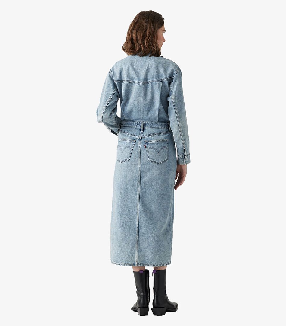 Levi's® Western Denim Midi Dress Feeling