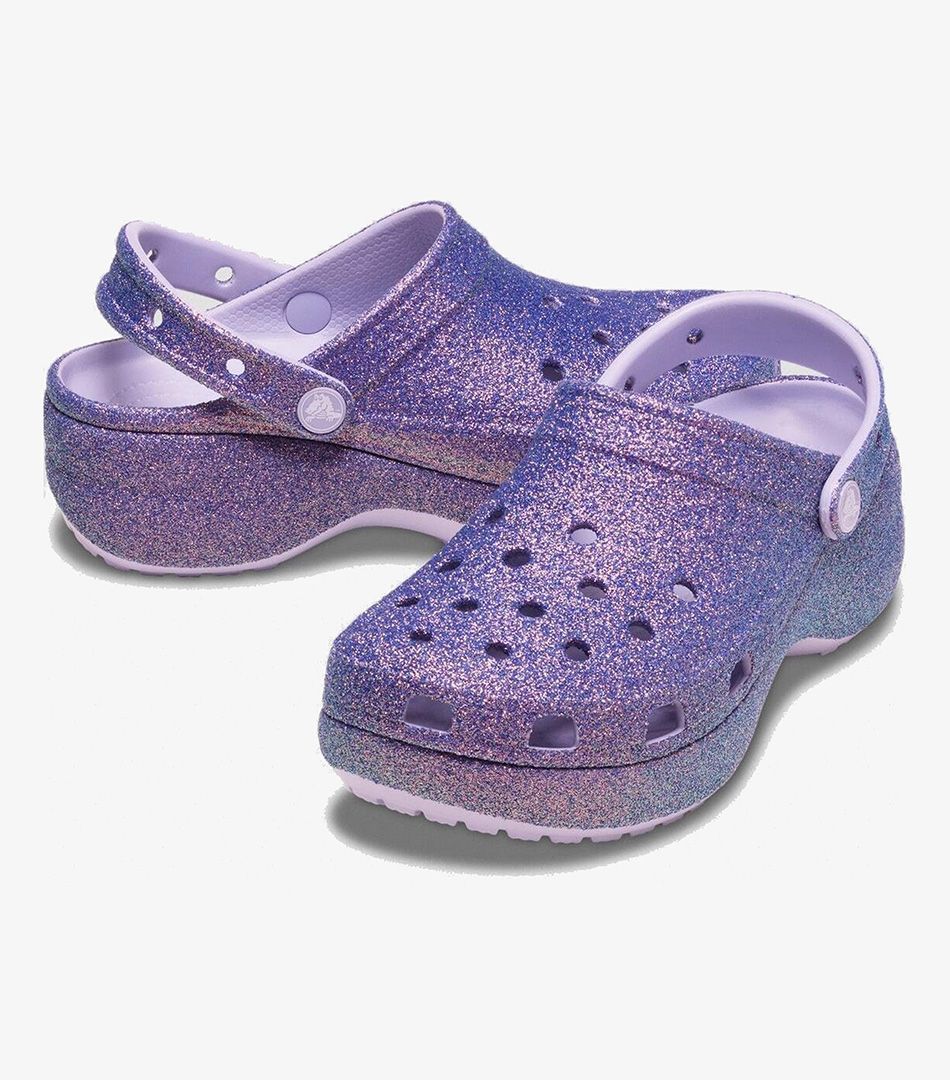 Crocs Classic Platform Irid Glitter