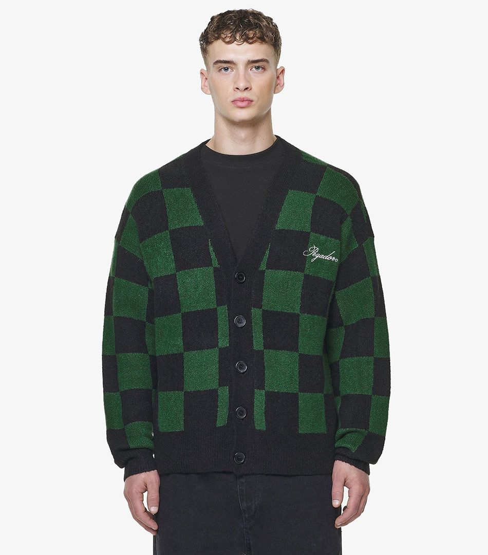 Pegador Todd Checkered Knit Cardigan