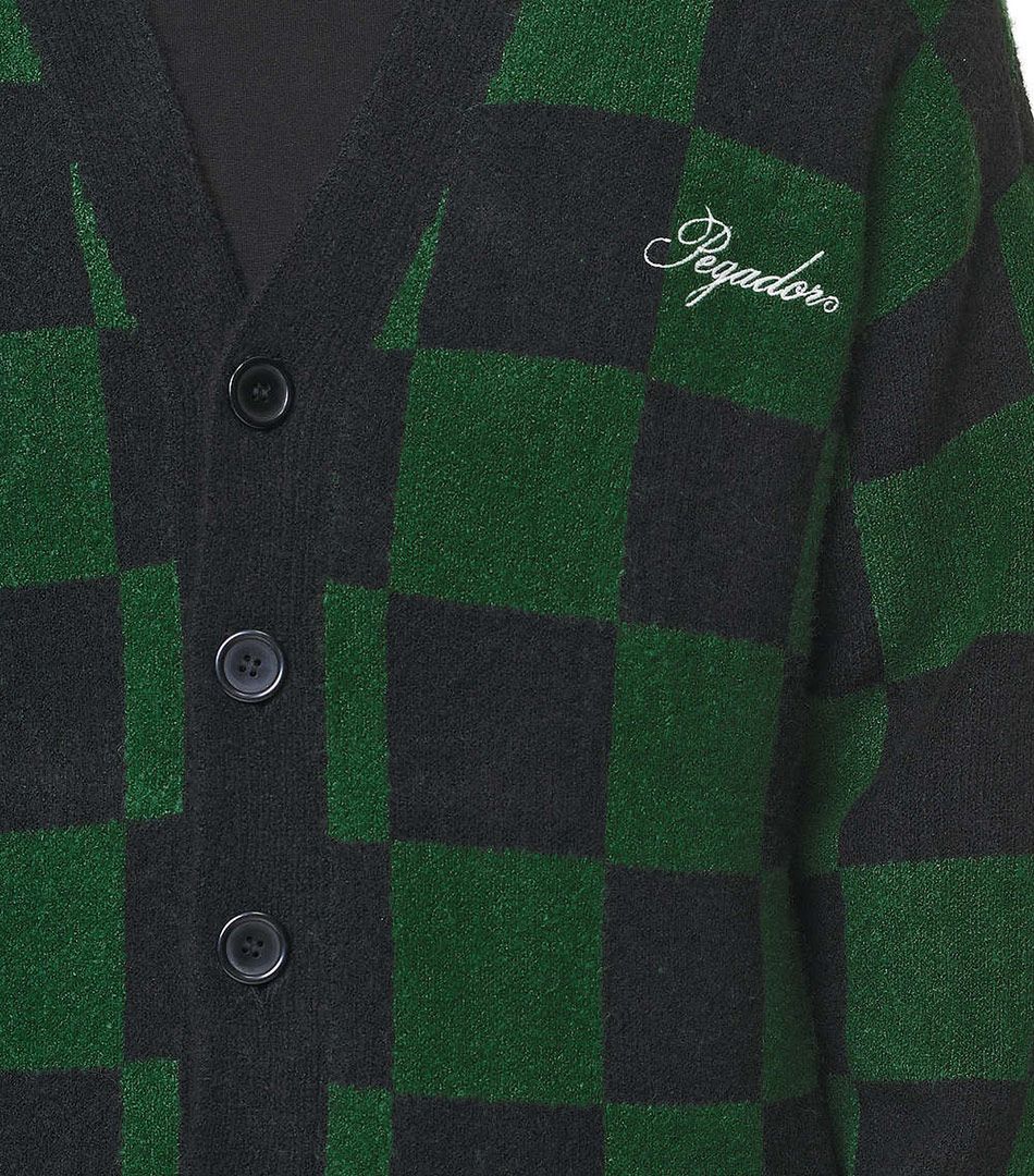 Pegador Todd Checkered Knit Cardigan