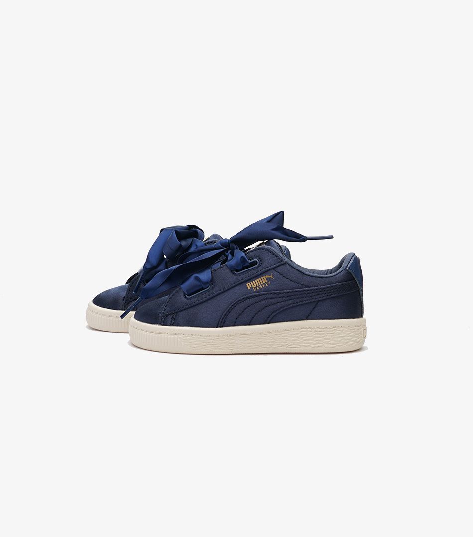 Puma basket hot sale heart azul