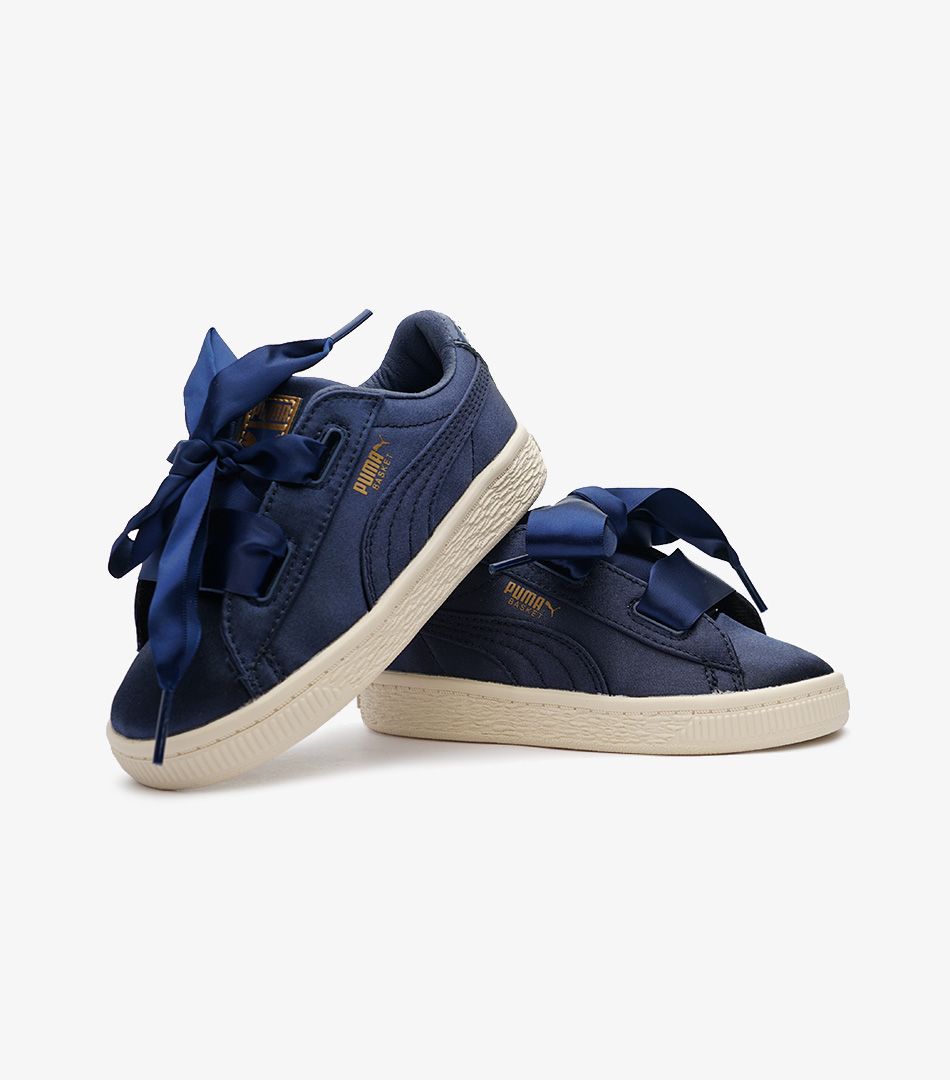 Puma basket heart azul sale
