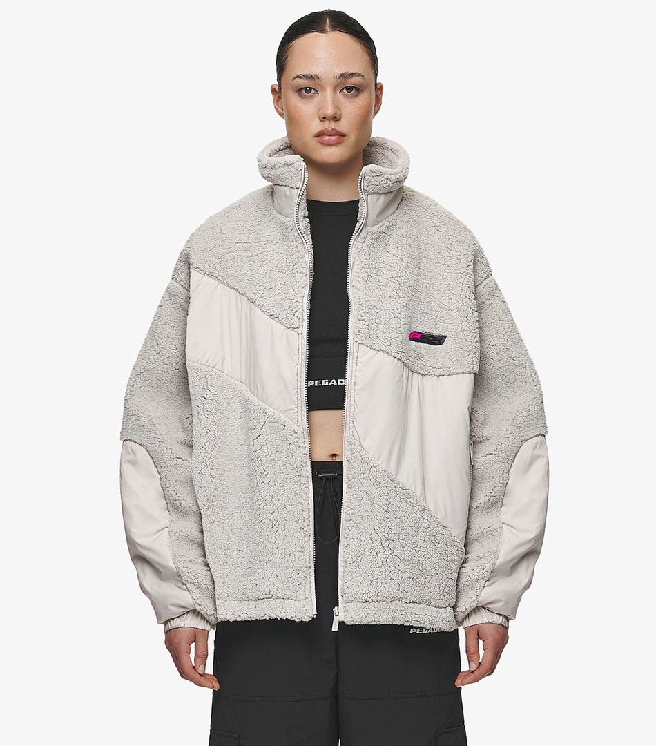 Pegador Risa Teddy Fabric Mix Jacket