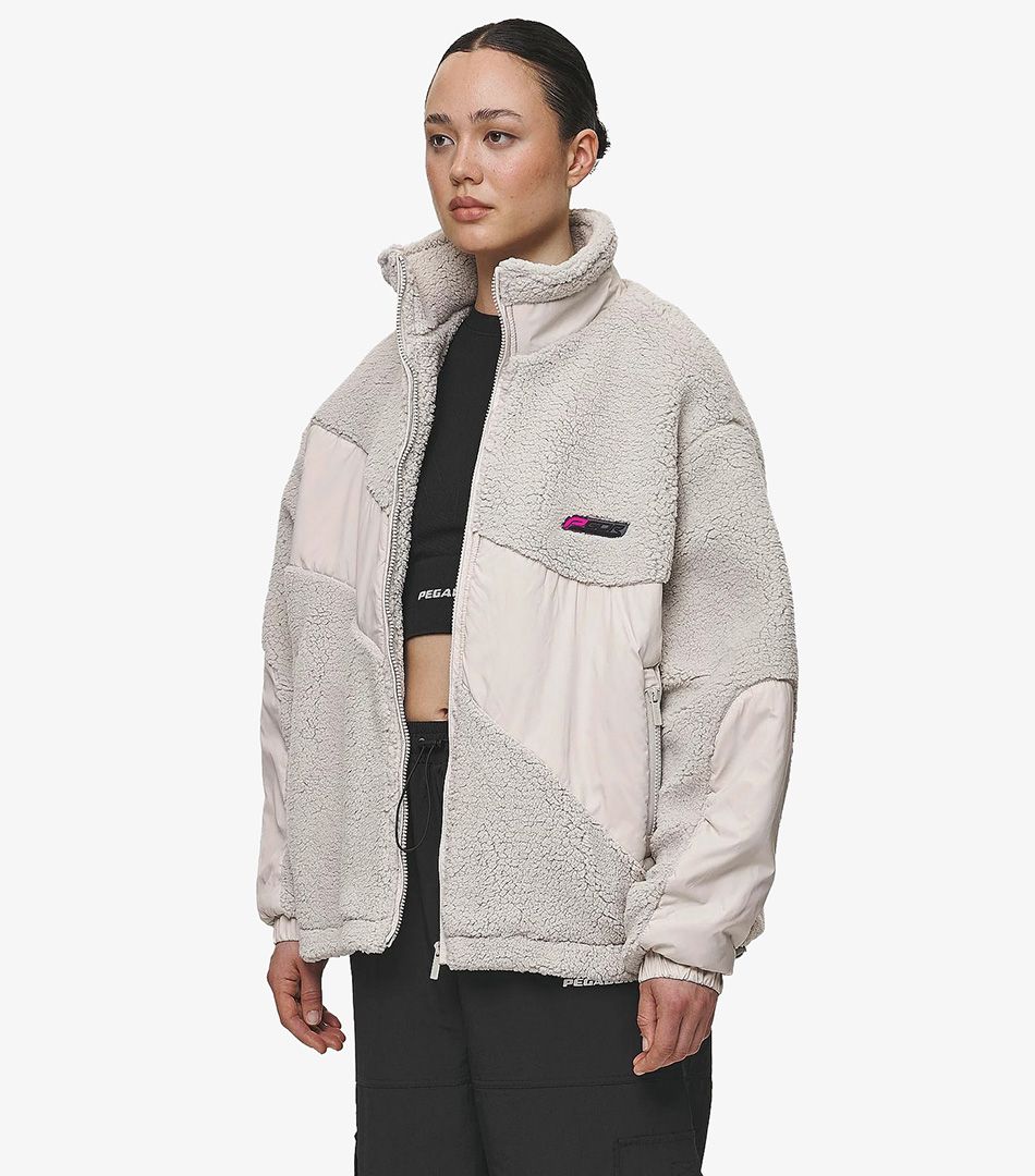 Pegador Risa Teddy Fabric Mix Jacket