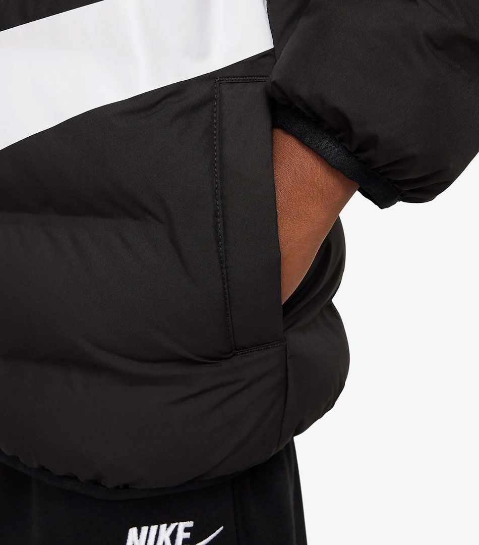 Nike Wrapped Swoosh Debossed Quilted Jacket
