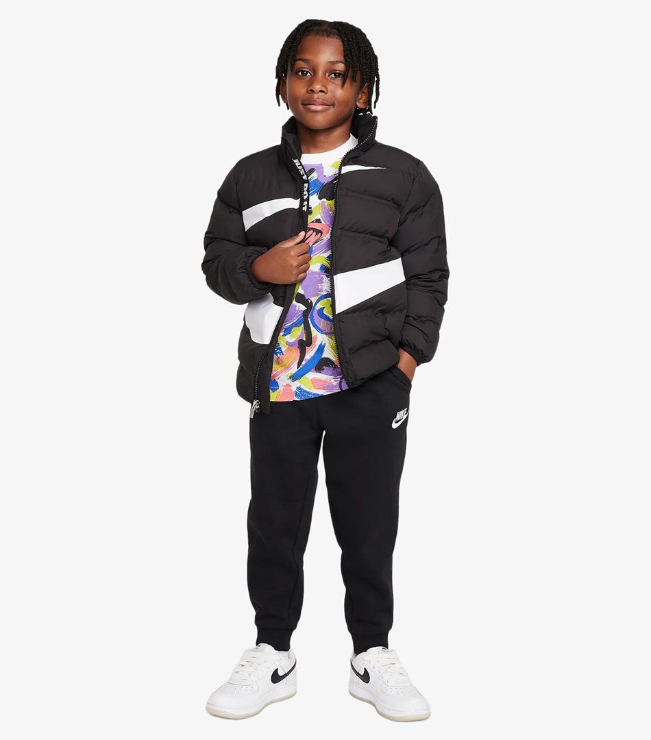 Nike Wrapped Swoosh Debossed Quilted Jacket