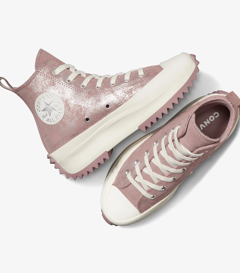 Converse Run Star Hike Platform Suede Shimmer