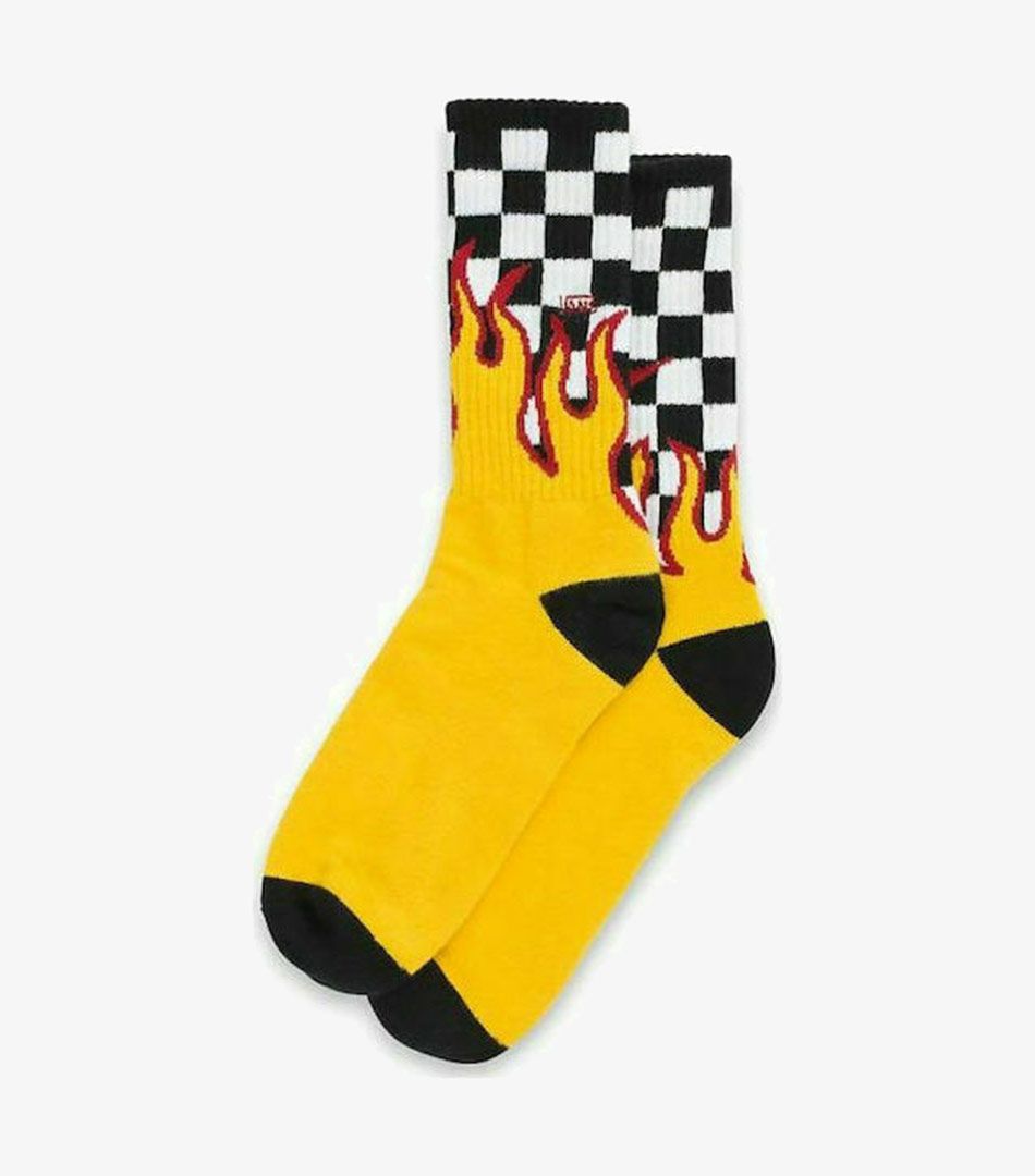 Vans Flame Check Crew Socks 1 Pack