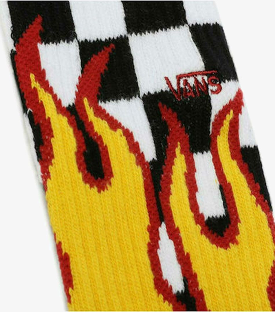 Vans Flame Check Crew Socks 1 Pack