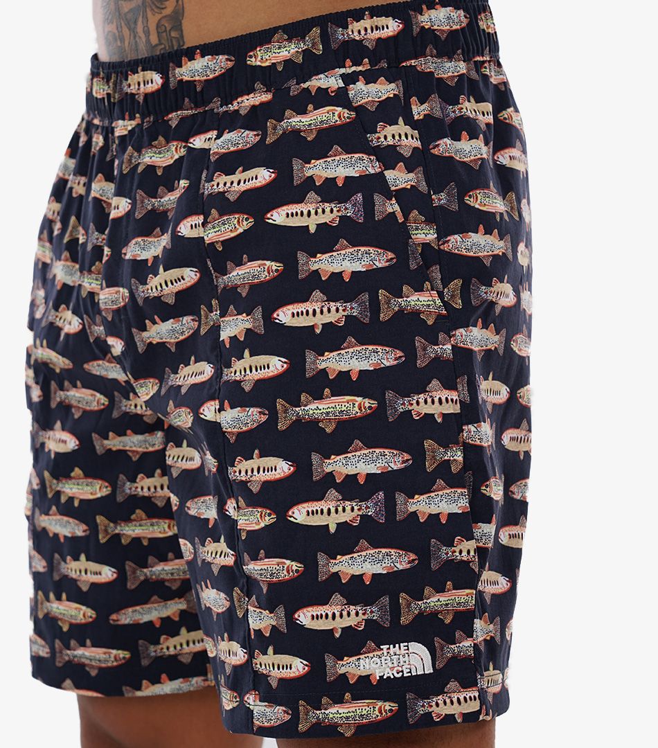 The North Face All-Over Fish Print Tech Pull-On Shorts