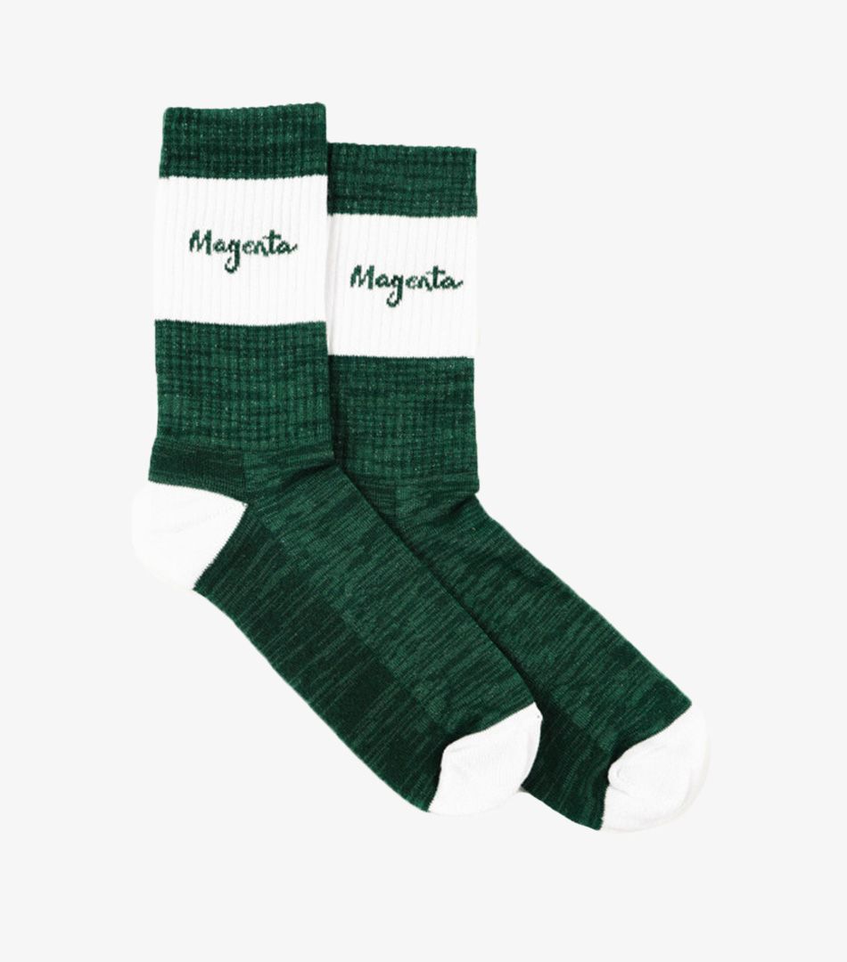 Magenta Brush Socks