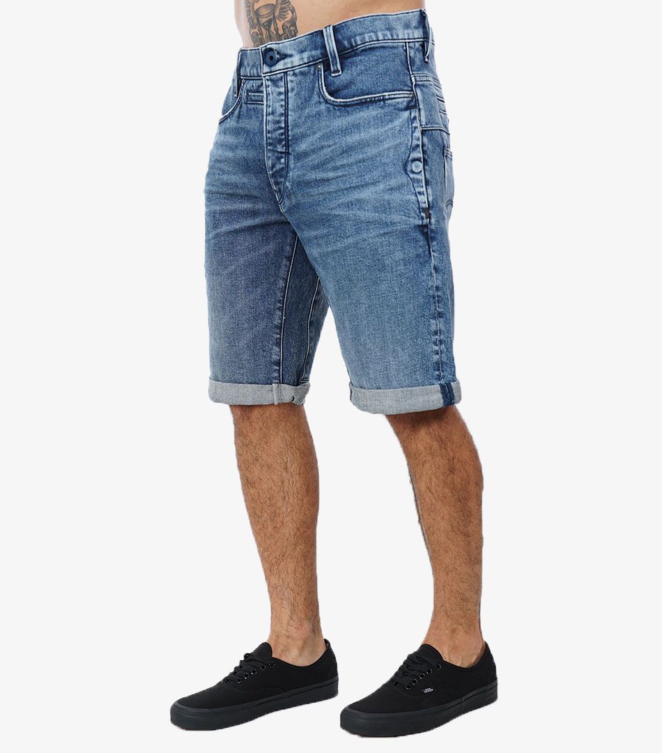 G-Star D-Staq 3D Shorts - Medium Aged Denim