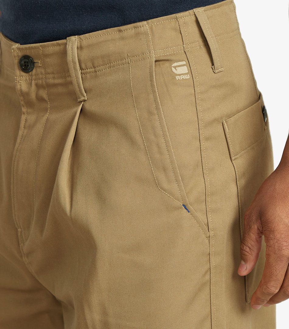 G-Star Pleated Chino Relaxed Tapered