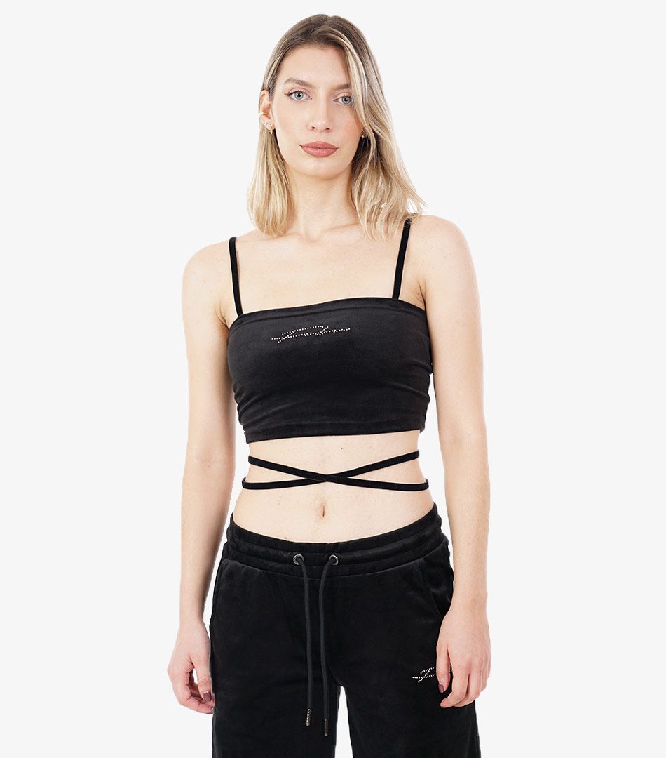 Fubu Velvet Crop Top