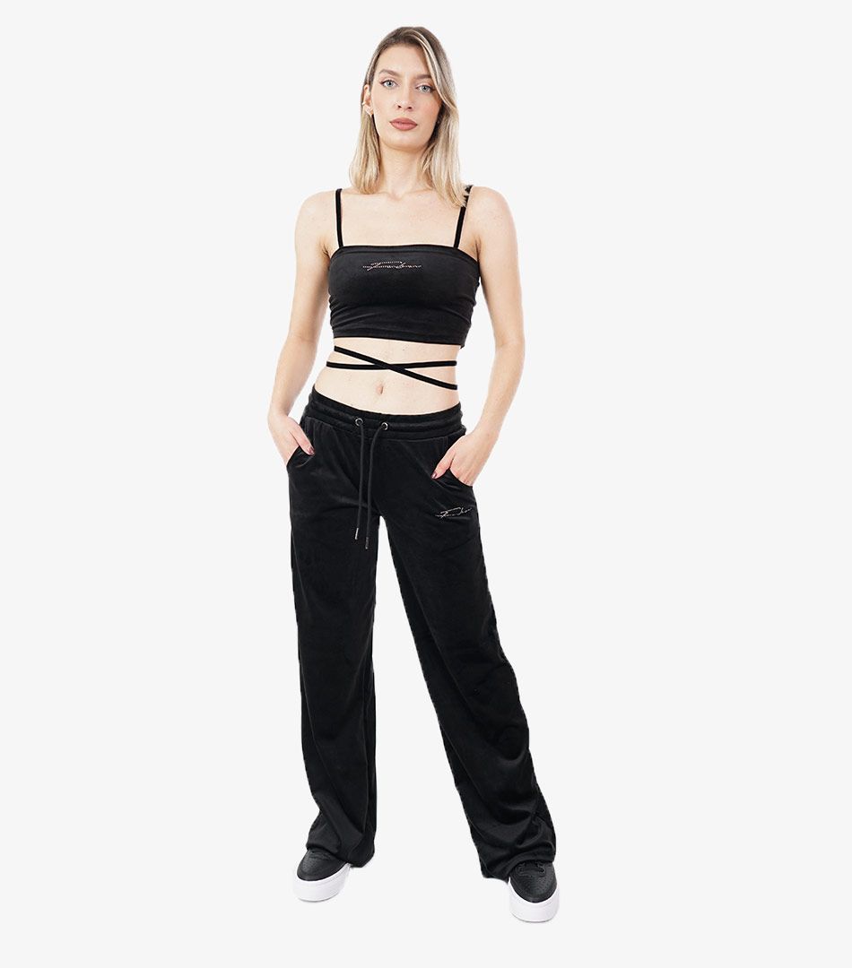 Fubu Velvet Crop Top