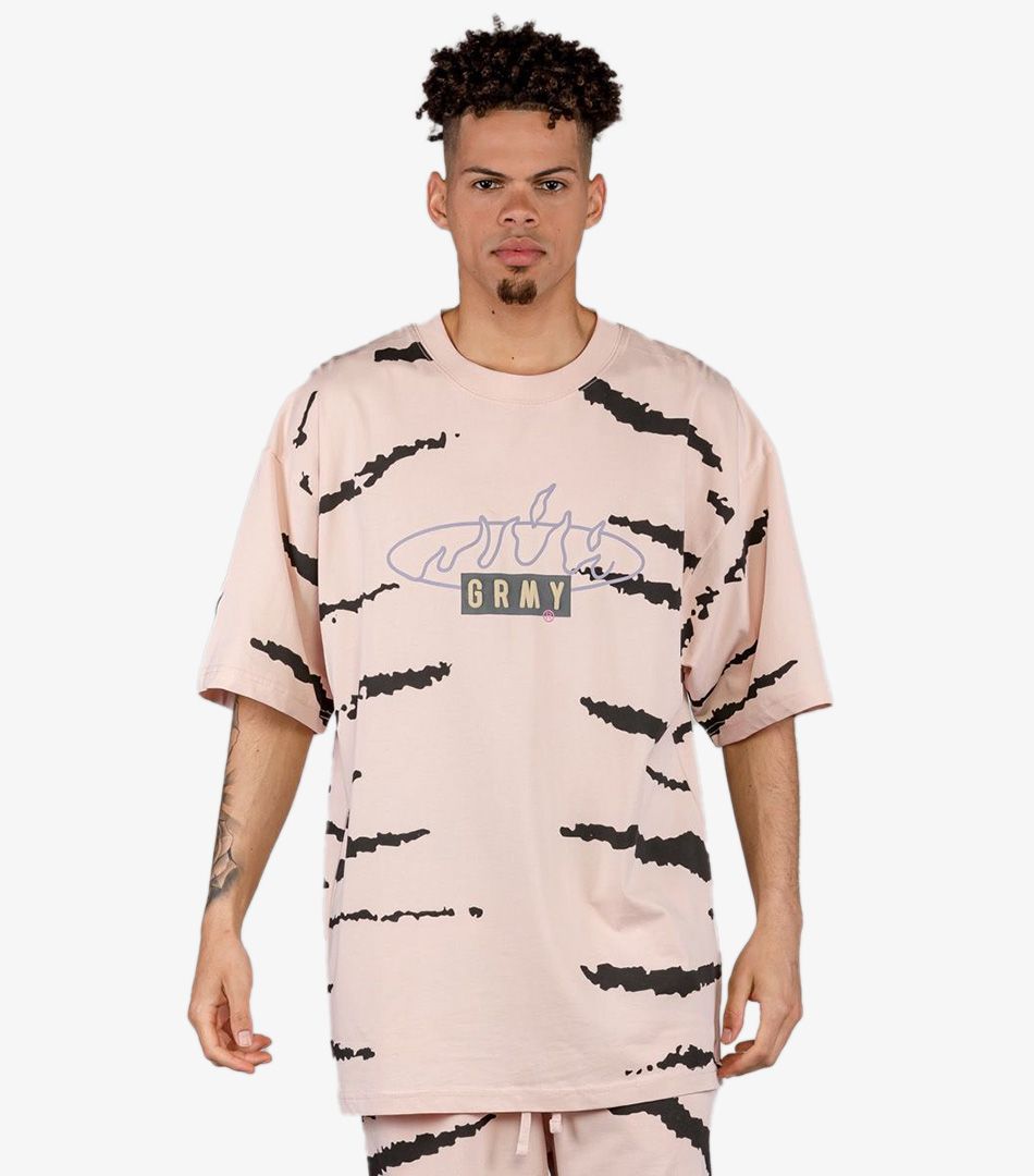 Grimey Cloven Tongues All Over Print Oversized Tee