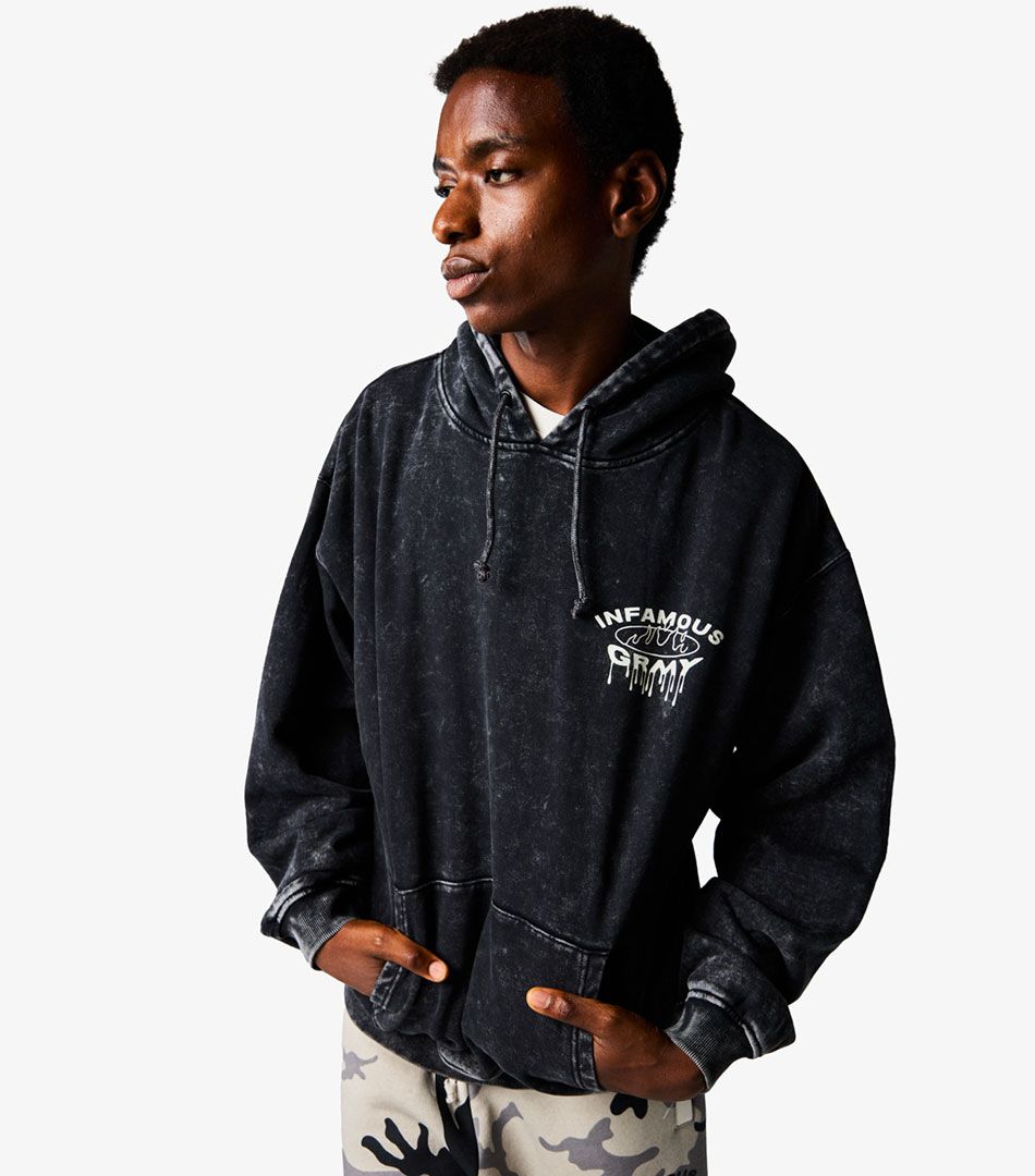 Grimey Follow The Dollar Washed Vintage Hoodie