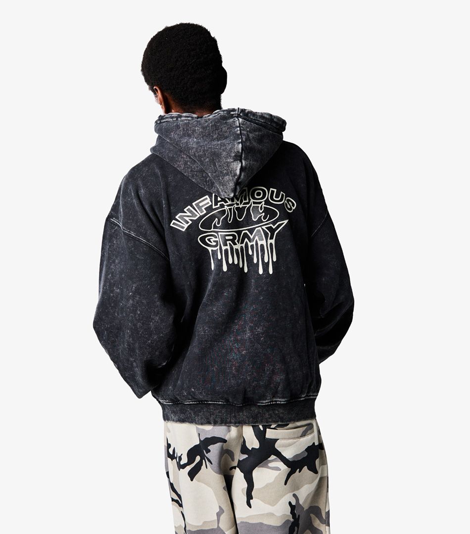 Grimey Follow The Dollar Washed Vintage Hoodie