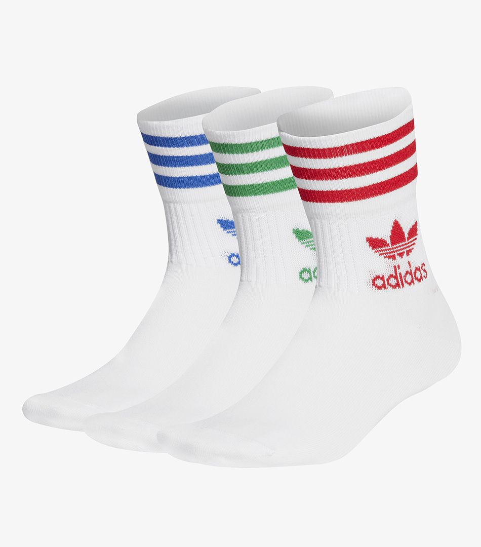 Adidas Originals Mid Cut Crew Socks 3 Pairs Casual