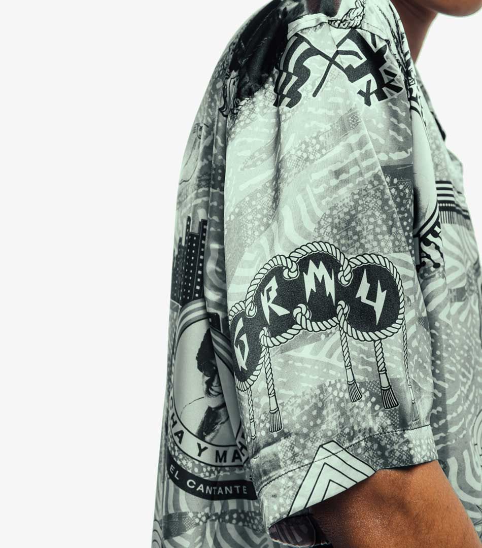 Grimey Supastar Satin Button Up Shirt