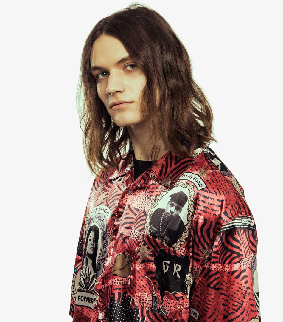 Grimey Supastar Satin Button Up Shirt