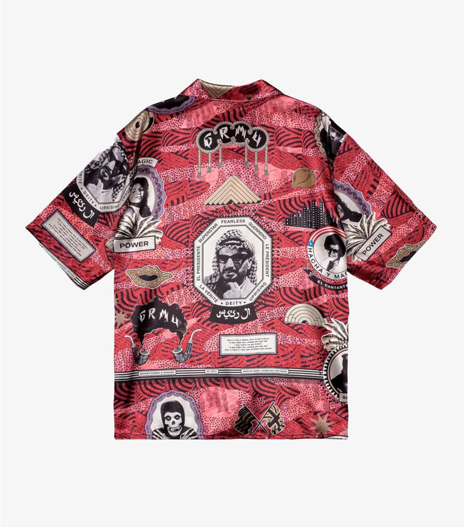 Grimey Supastar Satin Button Up Shirt