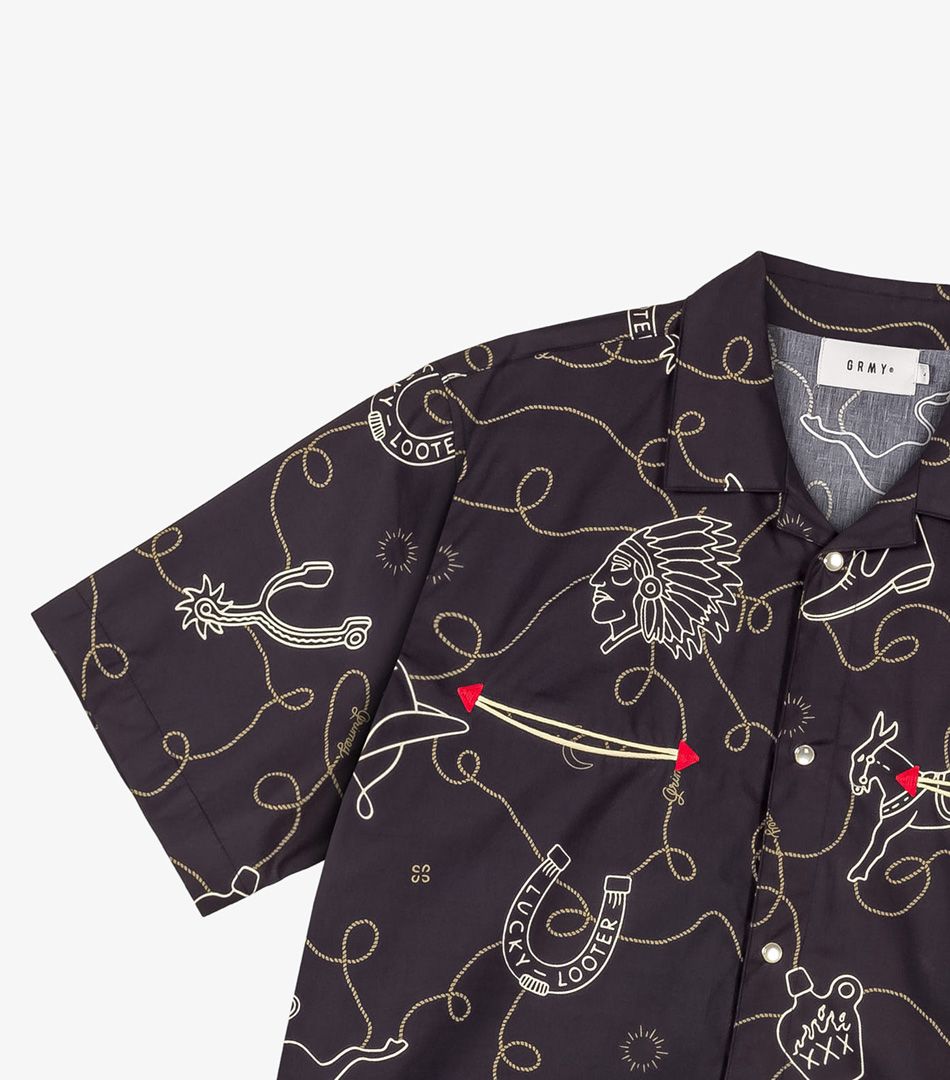 Grimey Lone Hand Button Up Shirt